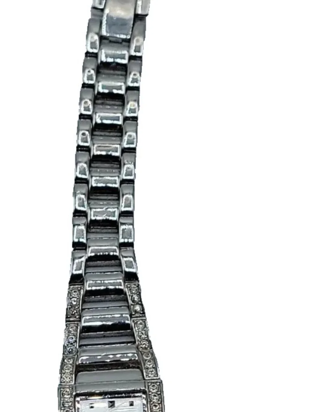 Caravelle By Bulova Ladies Watch A4 18mmPave Rhinestone Mother Of Pearl Face 7